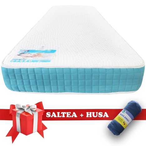 Set Saltea Memory Foam Saltex 900x1900 + Husa cu elastic